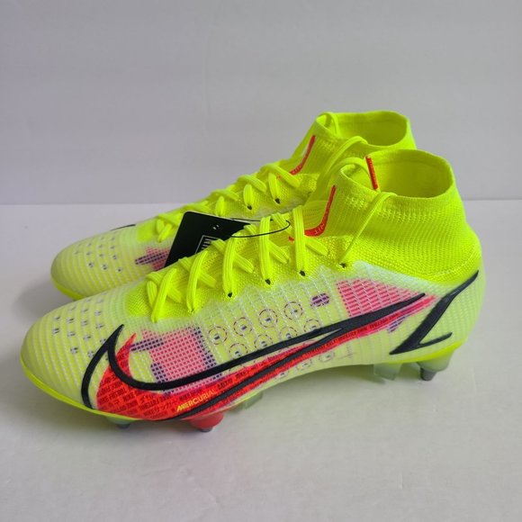 NEW Nike Mercurial Superfly 8 Elite SG Soccer Cleats DD3688-761 Size 6.5 Volt - Picture 1 of 7